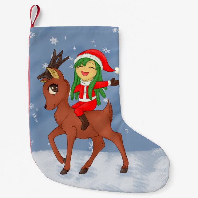 Christmas Cheer Small Christmas Stocking (Front)