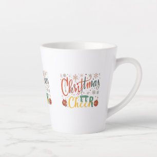 Christmas Cheer Small Latte Mug, 12 oz Mug