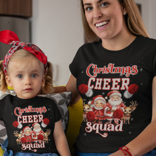 Christmas Cheer Squad, Cheerleader Group Matching T-Shirt