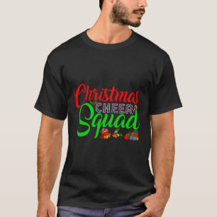 Christmas Cheer Squad Funny Cheerleading Xmas T-Shirt