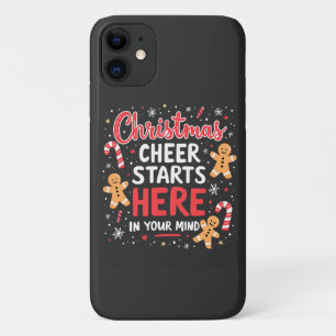 Christmas Cheer Starts Here Mental Health Awreness iPhone 11 Case