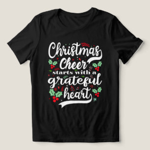 Christmas Cheer Starts with a Grateful.. Tri-Blend Shirt