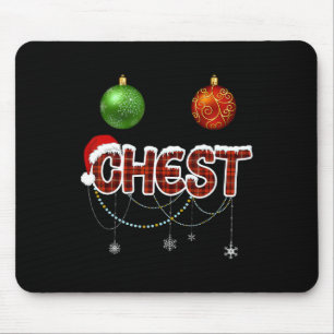Christmas Chest Nuts Chestnuts Xmas Couple Matchin Mouse Pad