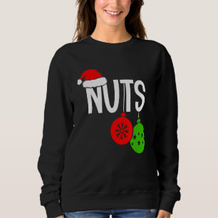 Christmas Chest Nuts Christmas Couple Mr and Mrs L Sweatshirt