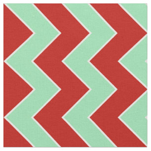 Christmas Chevron Stripe Zigzag Geometric Fabric