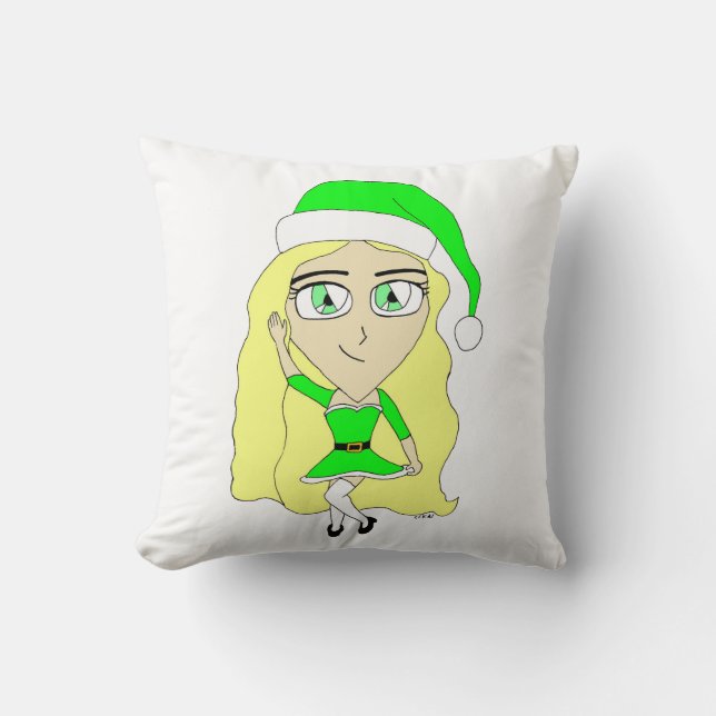 Christmas chibi   cushion (Front)