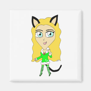 Christmas chibi magnet