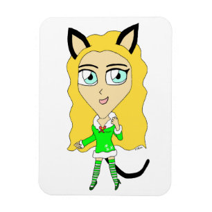 Christmas chibi     magnet