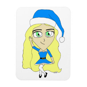 Christmas chibi     magnet