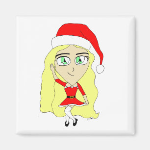 Christmas chibi   magnet