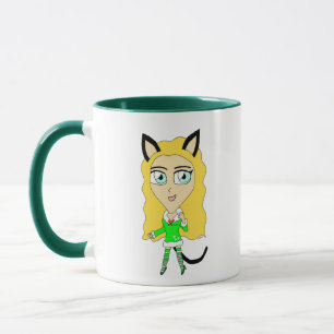 Christmas chibi mug