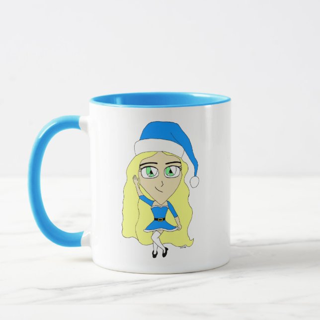 Christmas chibi     mug (Left)