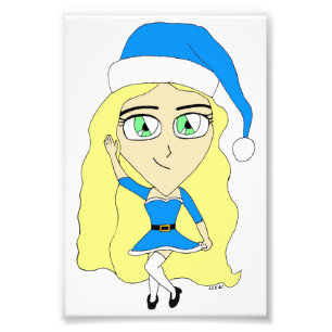 Christmas chibi  photo print