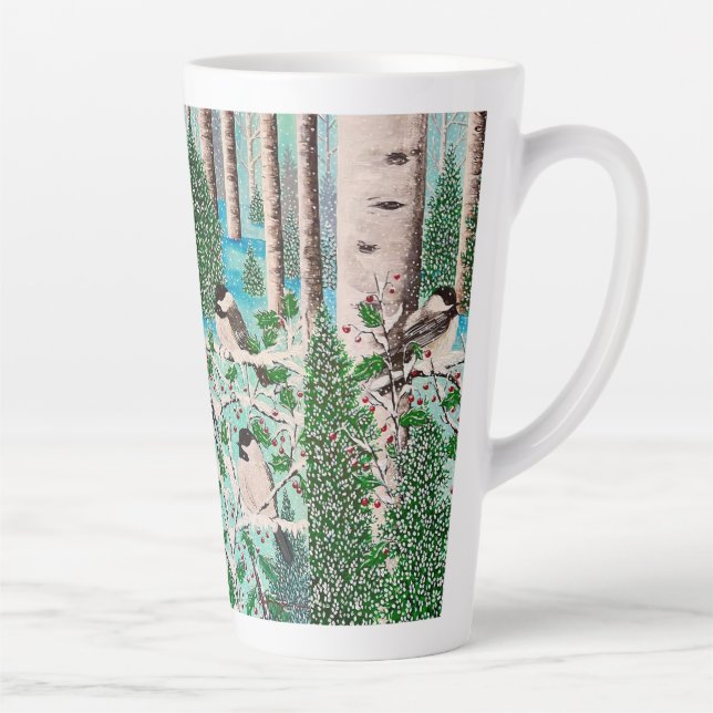 Christmas Chickadee Chatter Cup (Right)