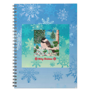 Christmas Chickadee Chatter  Notebook