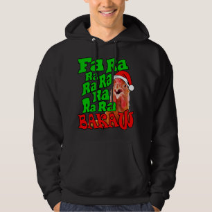 Christmas Chicken Caroling Fa Ra Ra Ugly Christmas Hoodie