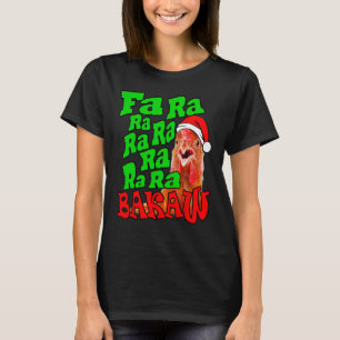 Christmas Chicken Caroling Ugly Christmas Knitted T-Shirt