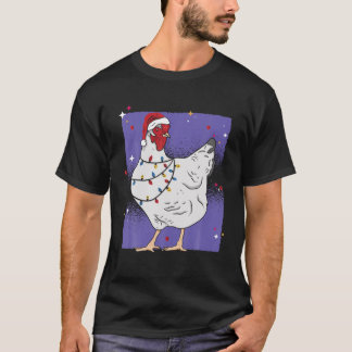 Christmas Chicken Farming Xmas Animal T-Shirt