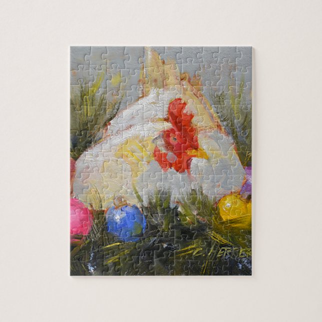 Christmas Chicken Jigsaw Puzzle (Vertical)