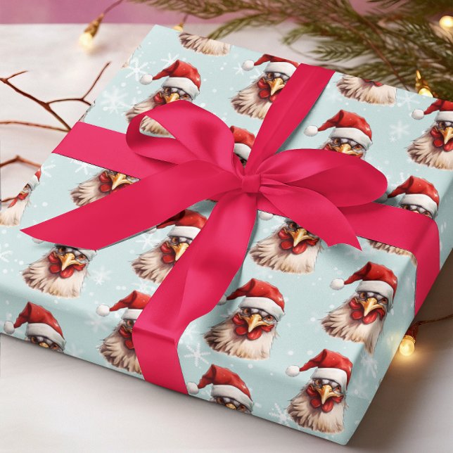 Christmas Chicken  Wrapping Paper (Creator Uploaded)