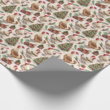 Christmas Chickens Wrapping Paper