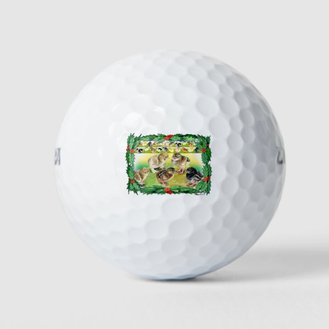 Christmas Chicks Golf Balls (Front)