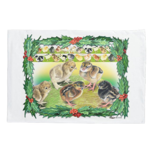 Christmas Chicks Pillowcase (Back)