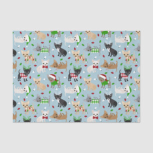 Christmas Chihuahua All Coats Tissue Paper