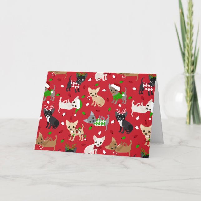 Christmas Chihuahua Card (Front)