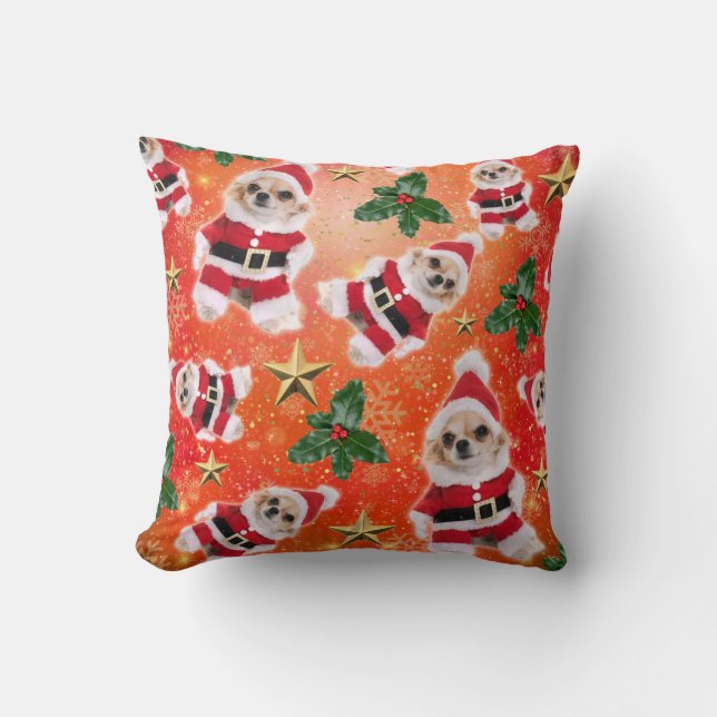 Christmas Chihuahua Cushion (Front)