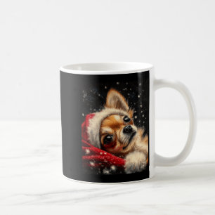 Christmas Chihuahua On A Long Sleeve  Coffee Mug