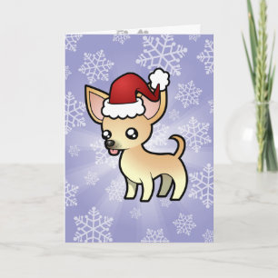 Christmas Chihuahua (smooth coat) Holiday Card