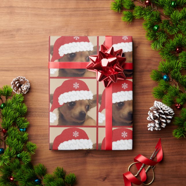 Christmas Chihuahua Wrapping Paper (Holiday Gift)