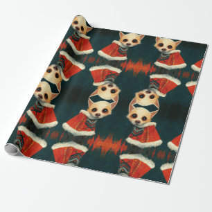 Christmas Chihuahua Wrapping Paper