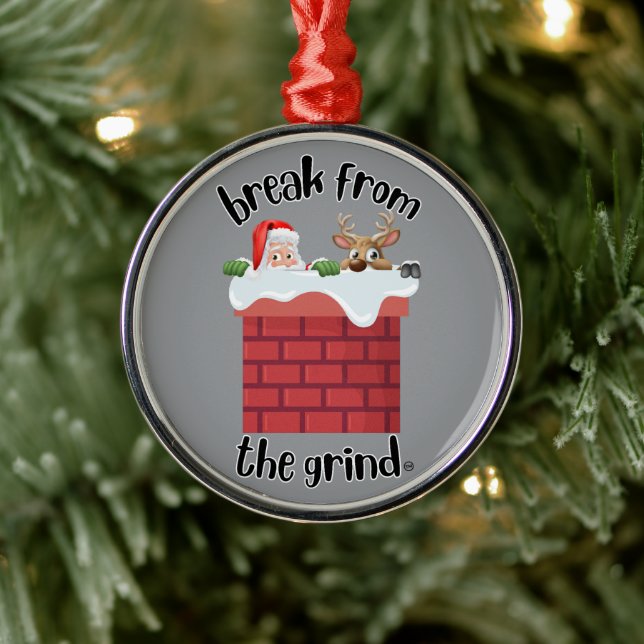 Christmas Chimney Humour Ornament (Tree)