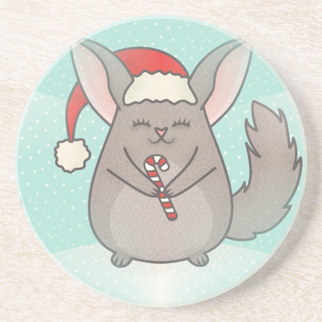 christmas chinchillas coaster (Front)