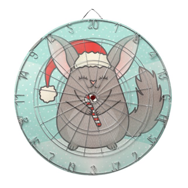christmas chinchillas dartboard (Front)