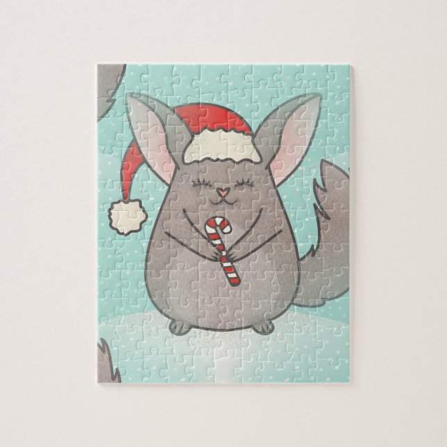 christmas chinchillas jigsaw puzzle (Vertical)