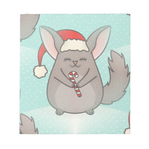 christmas chinchillas notepad