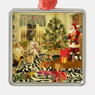 Christmas Chippendale Metal Ornament