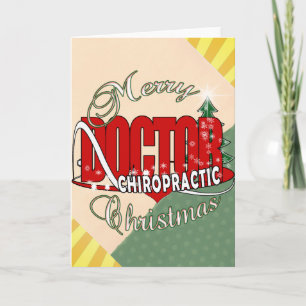 CHRISTMAS CHIROPRACTIC DOCTOR HOLIDAY CARD