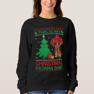 Christmas Chocolate Lab Matching Family Pyjamas La Sweatshirt