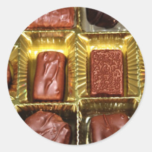 Christmas Chocolates Custom Holiday Cards Stickers