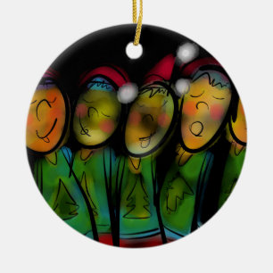 Christmas Choir Ceramic Tree Decoration
