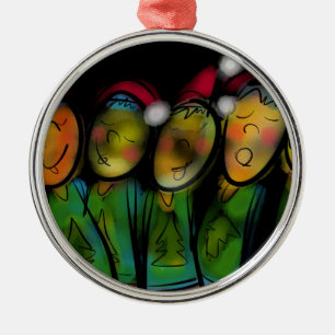 Christmas Choir Metal Tree Decoration
