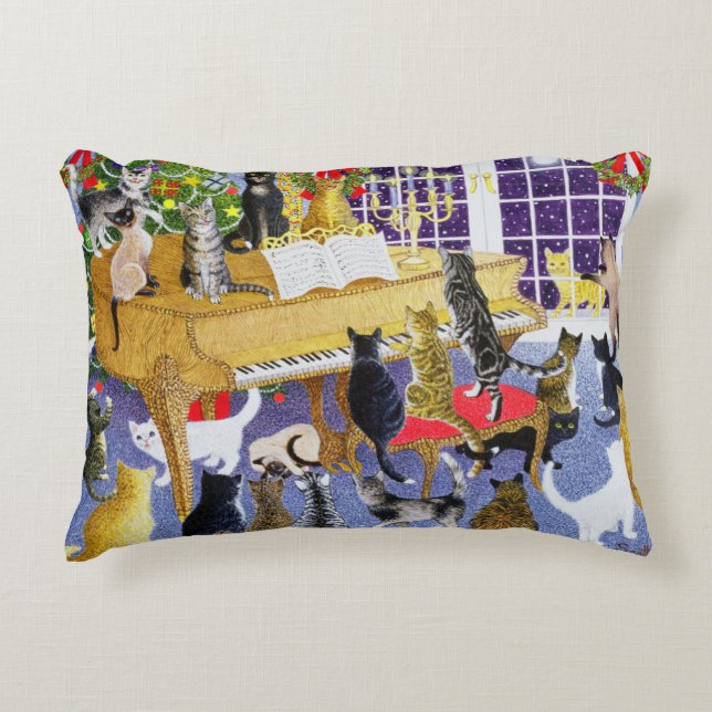 Christmas Chorus Decorative Cushion (Front)