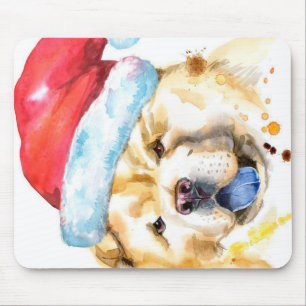 CHRISTMAS CHOW CHOW DOG Decorative Blanket Mouse Pad