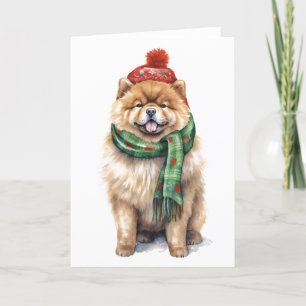 Christmas Chow Chow, Holiday Dog BLANK