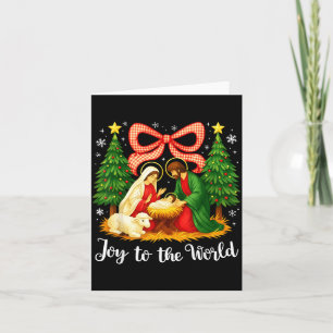 Christmas Christian Joy To The World Coquette Jesu Card