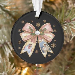 Christmas Christian Nativity Scene Coquette Jesus Ornament